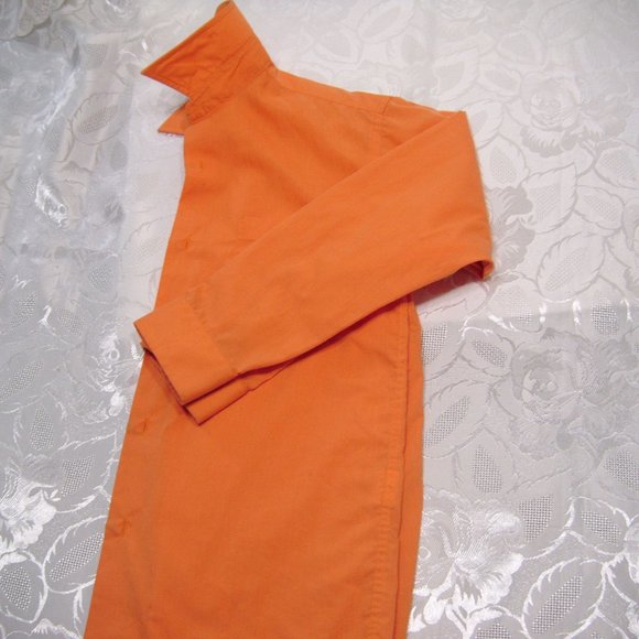 Kids Orange Eleganza Button Shirt Size 12 - Picture 1 of 5